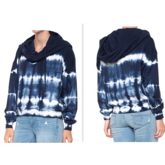 YOUNG FABULOUS & BROKE Piper Hoodie Navy Blue S/L - Picture 2 of 5